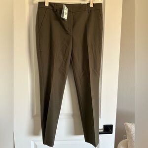Express Classic Olive Green Columnist Trousers